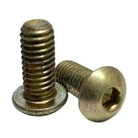 BSCS51634ZY 5/16"-18 X 3/4" Button Socket Cap Screw, Alloy, Zinc Yellow